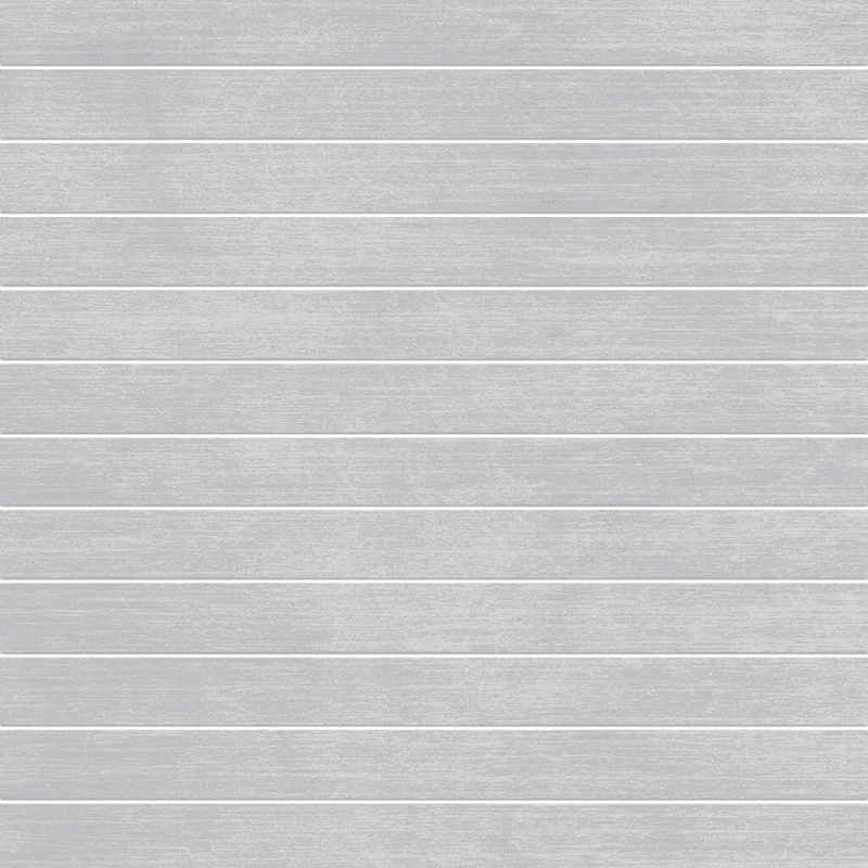 Brush Stroke Nickel Stroke Porcelain Mosaic - 1" X 2" Lines - Honed
