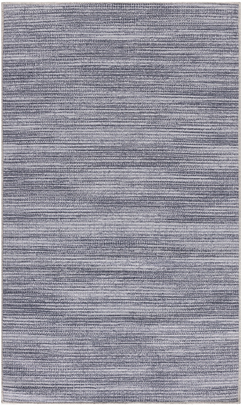 Grey Cotton Blend Modern Area Rug 3 Ft x 5 Ft