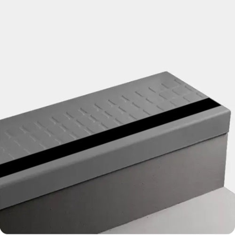 Johnsonite Grey Raised Square Rubber Stair Tread
