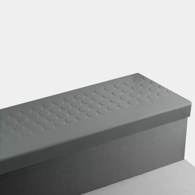 Hunter Green Raised Round Rubber Stair Tread Trim