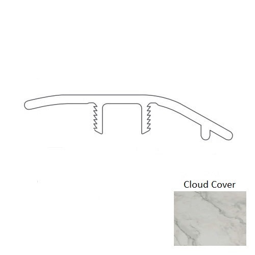 Adura Apex (Apx) Artemis Cloud Cover Luxury Vinyl Moulding / Trim - 94" Reducer - Embossed
