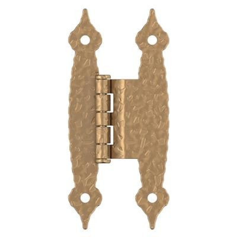 Champagne Bronze Steel Face Frame Free Swing Cabinet Hinge - 3/8" (10 Mm) Offset - Champagne Bronze