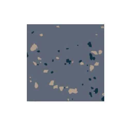 Spextones Blue Shadow With Delft Pansy & Doe Rubber Distinct Designs Tile - Smooth