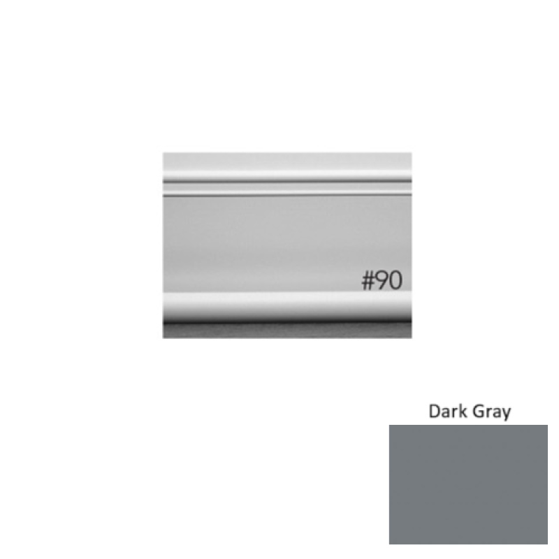Pinnacle Plus #90 Intrigue Dark Gray Rubber Coil Wall Base - 4" X 60 Ft