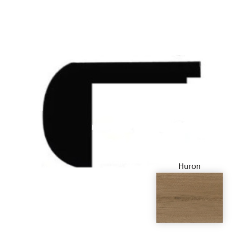 Lakeview Huron Laminate Wood Moulding / Trim - 94.5" Flush Stair Nose - Embossed