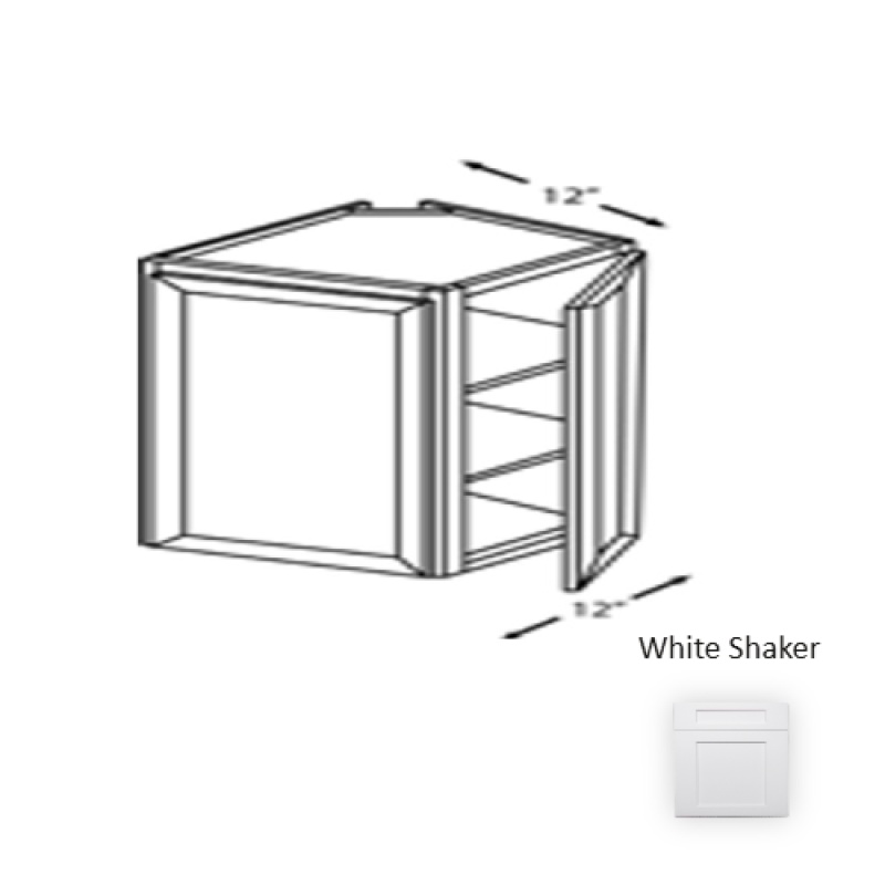 Framed Shaker Premium White Shaker Wood Wall Cabinet