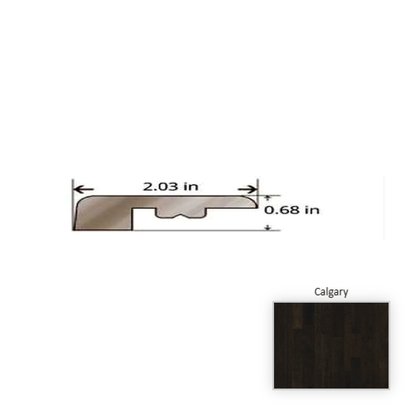Monterey Red Oak Calgary Hardwood Moulding / Trim - 84.25" Threshold - Truemark Glaze Tek