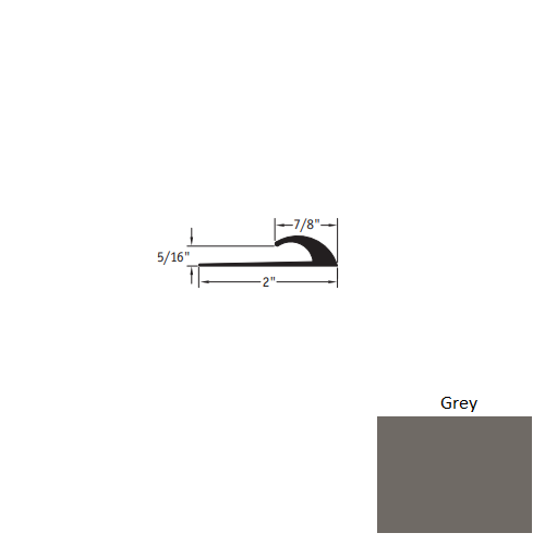 Johnsonite Grey Vinyl Edge Guard Trim