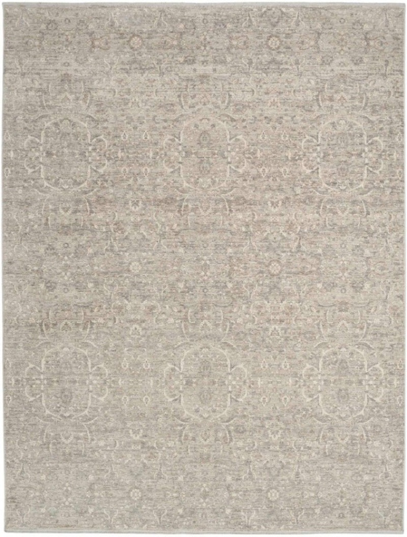 Shadows Grey Shw06 Polyester Farmhouse Area Rug - 8 Ft X 10 Ft - Grey
