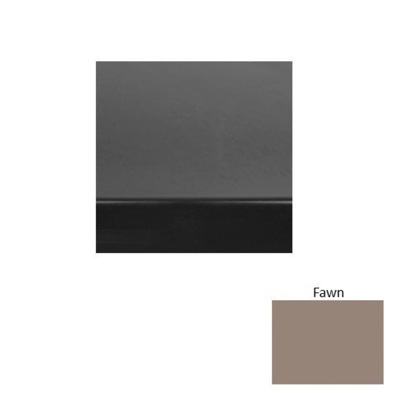 Solid 61 Fawn Heavy Duty Rubber Stair Tread With Dupont Kevlar - Smooth