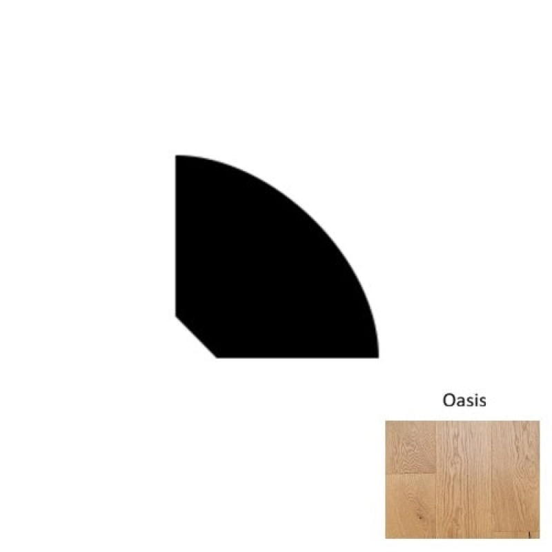 Designer Oasis 78" Quarter Round Wire Brushed Trim