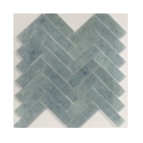 Artesano Reciclado Sunvalley Marble Mosaic - Herringbone - Frosted