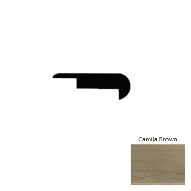 Angel Woods Camila Brown 94" Stair Nose Trim