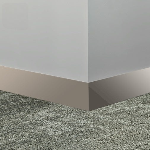 Johnsonite Zephyr Rubber Millwork Contoured Wall Base - 2 1/2" X 96" X 1/4" Monument - Millwork Contoured Wall Base