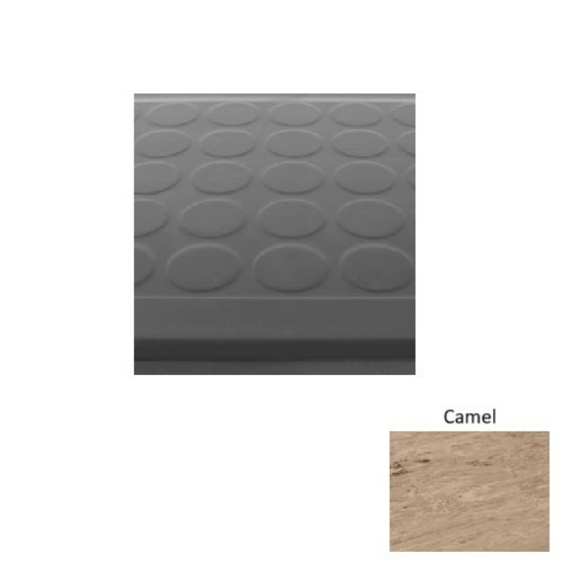 Marbleized 92 Camel Textured Rubber Stair Tread