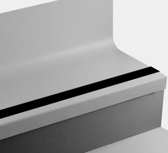 Johnsonite Colonial Grey Hammered Rubber Stair Tread