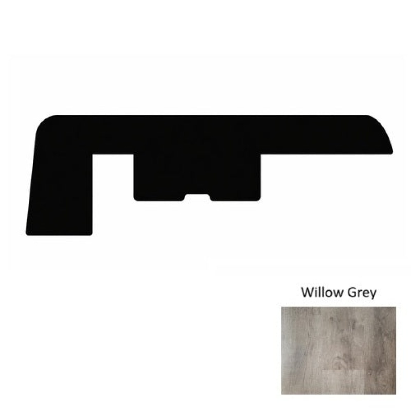 1100 Series Willow Grey Luxury Vinyl End Cap Trim