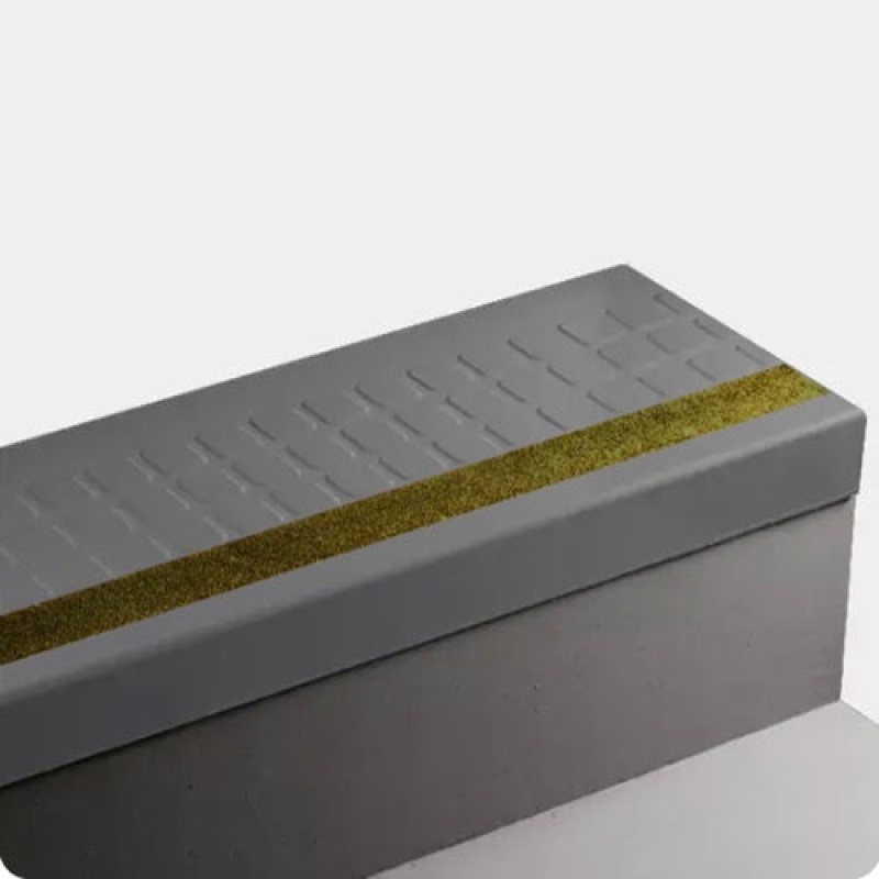 Johnsonite Bedrock Raised Square Rubber Stair Tread