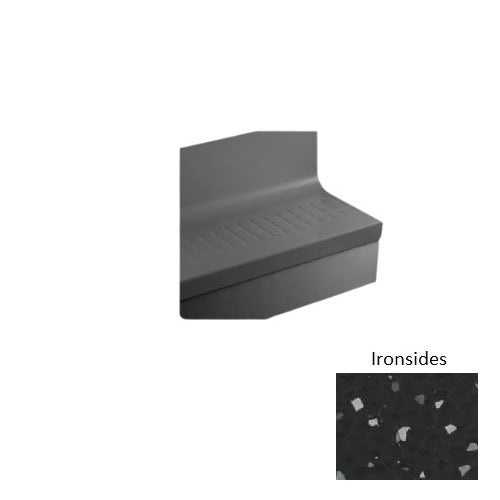Johnsonite Ironsides Raised Square Rubber Stair Tread