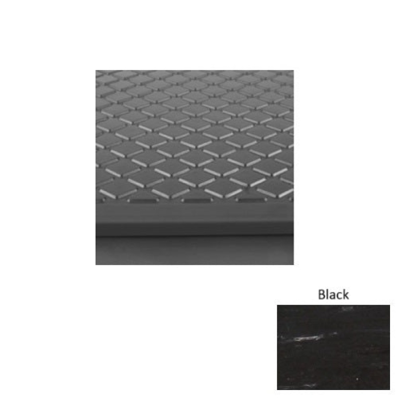Marbleized 30 Black Diamond Rubber (Sq) Stair Tread - Textured