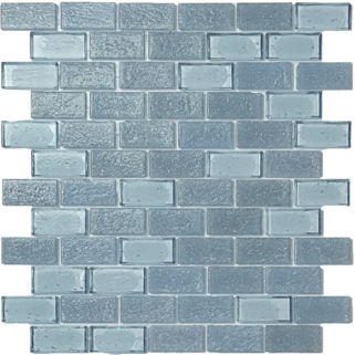 Aquatica Superior Wave Glass Mosaic - 1" x 2" Brick - Glossy