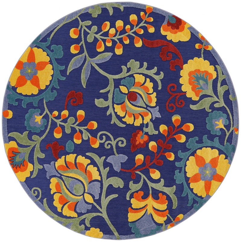 Aloha Alh17 Navy Multicolor Outdoor Area Rug
