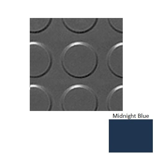 Flextones Midnight Blue Rbt Radial High Profile Rubber Distinct Designs Tile - Textured - 18" X 18"