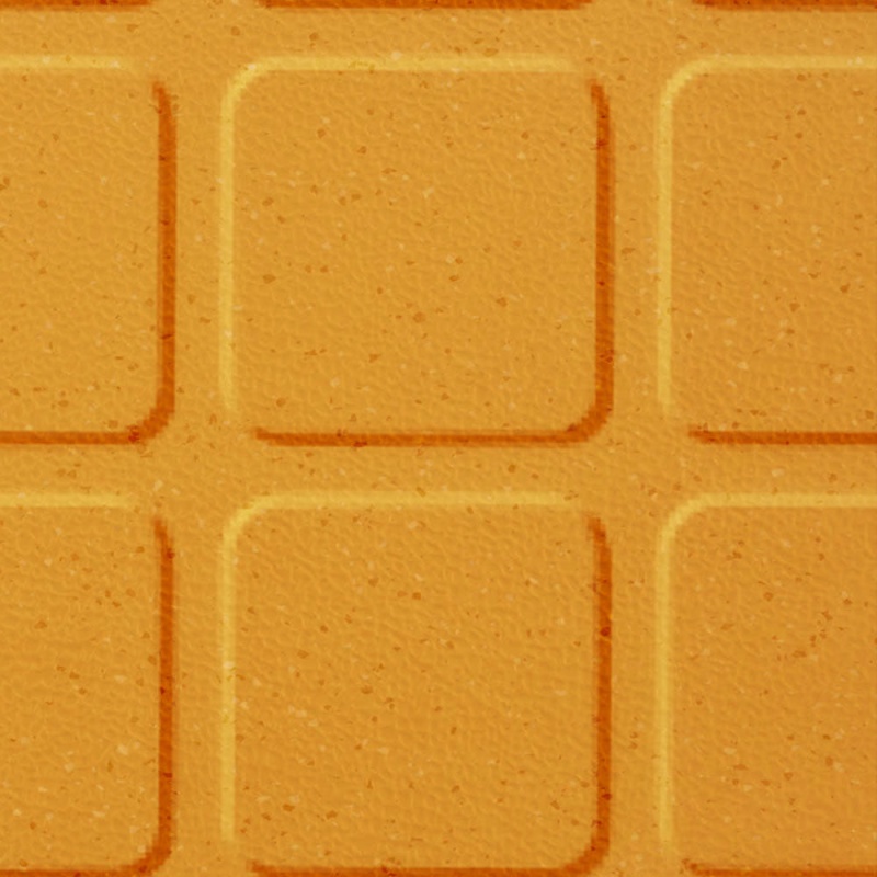 Johnsonite Golden Flash Raised Square Color Splash Speckled Rubber Tile - Textured - 24" X 24"