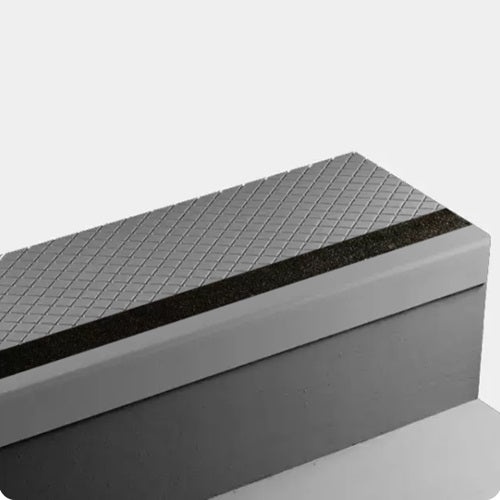 Johnsonite Shark Fin Diamond Textured Angle Fit Stair Tread, 12 1/4" x 36"