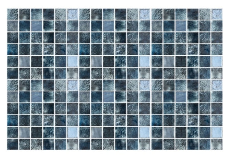 Aquatica Vanguard Arrecife Grey Irridus Glass Mosaic - 1" X 1" - Glossy