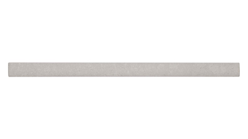 Makoto Kumo Gray Ceramic Wall Trim - 1/2" X 8" Jolly - Matte