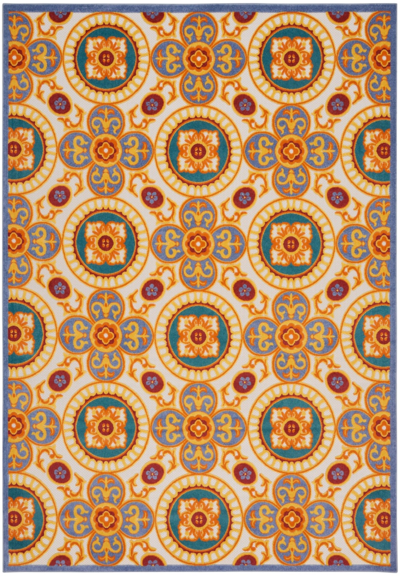 Aloha Multicolor Tropical Area Rug