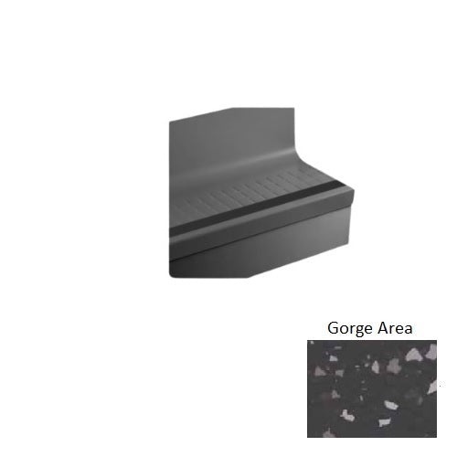 Johnsonite Gorge Area Raised Square Rubber Stair Tread