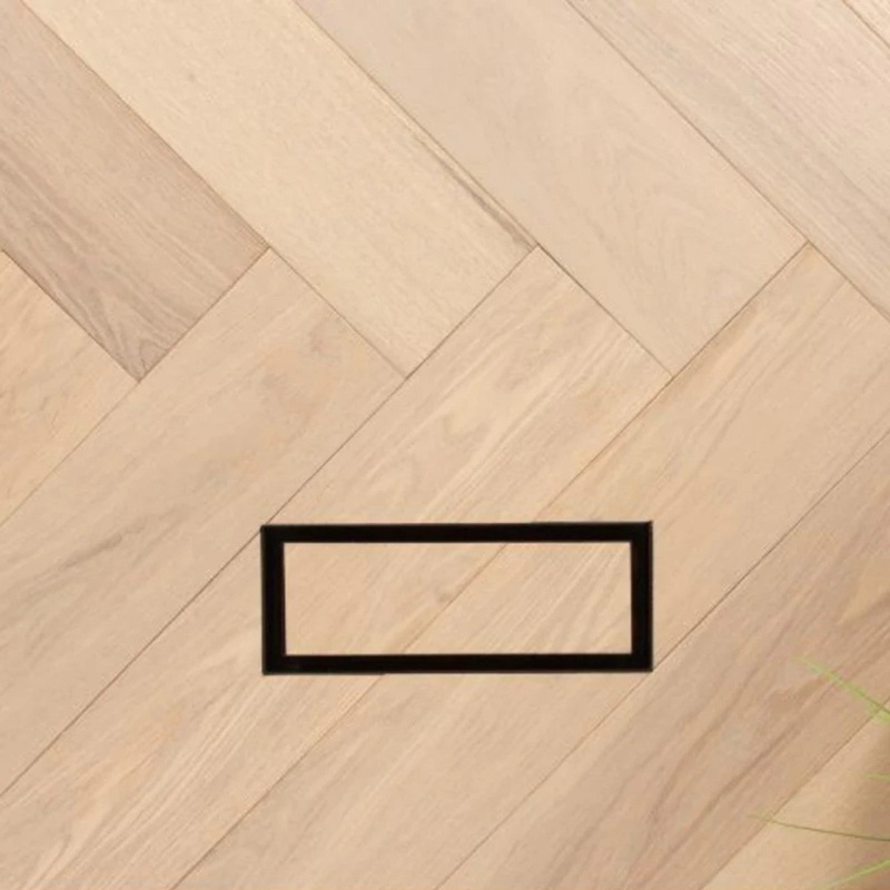 Luxe Black Floor Ventilation 4" x 12" Matte