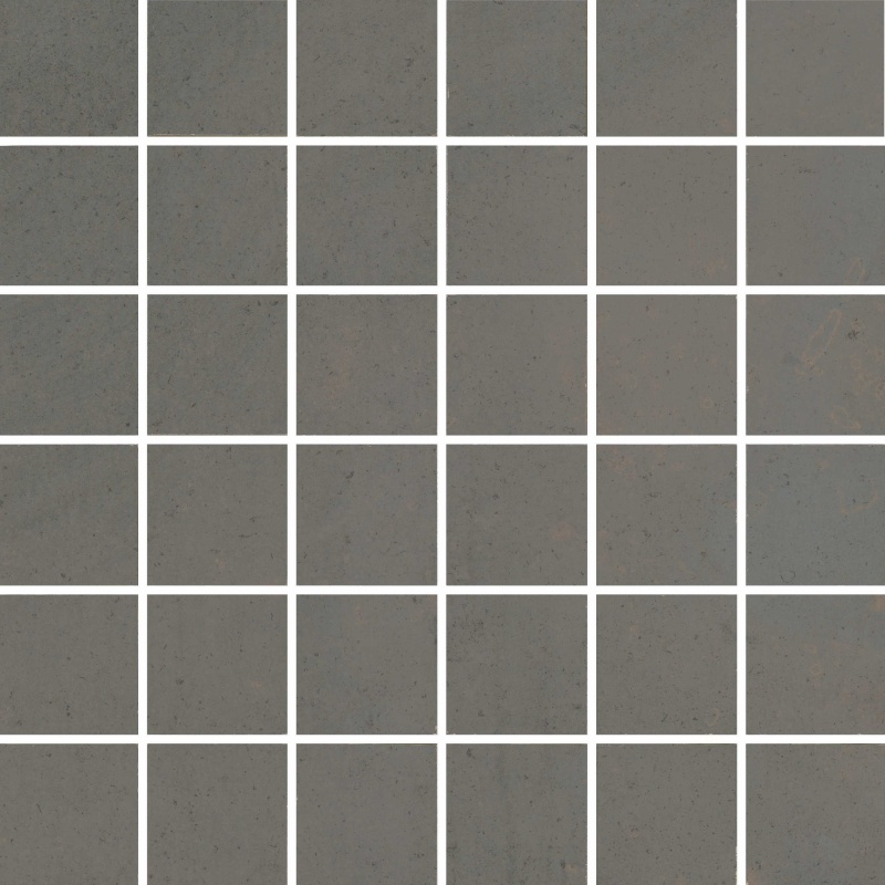 Iron Taupe Porcelain Mosaic - 2" X 2" - Matte