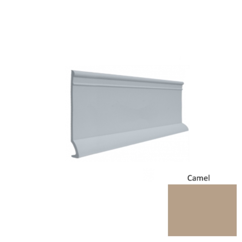 Contours #90 Intrigue Camel Rubber Profiled Wall Base - Satin