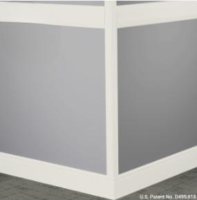 Johnsonite Cotton Rubber Millwork Rampart Chair Rail