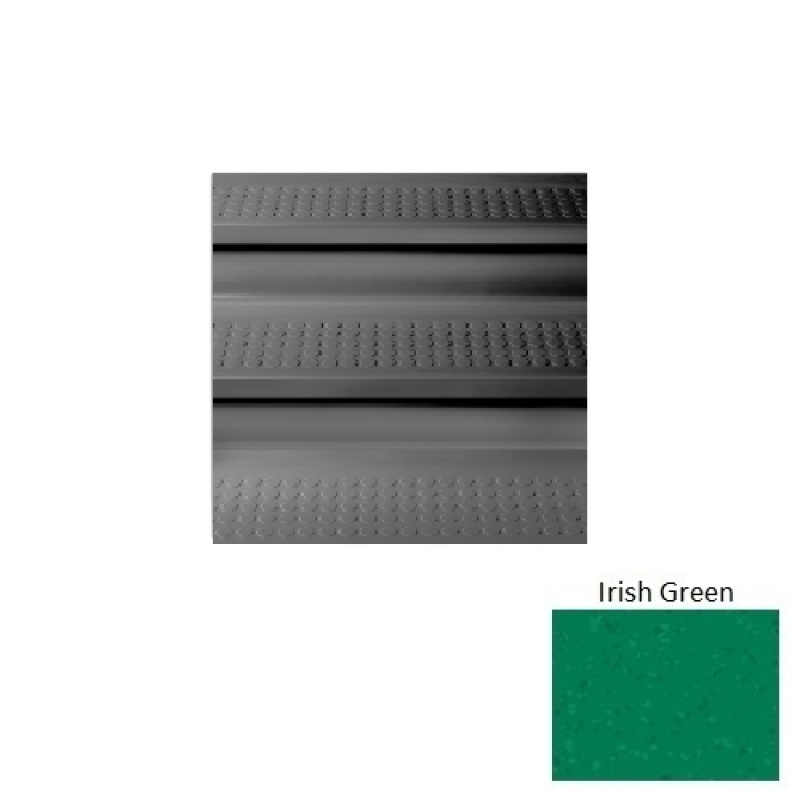 Symmetry 98 Irish Green Vantage Raised Circular Rubber (Sq) Stair Tread - Textured