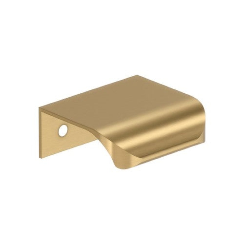 Streamline Tab Zinc Cabinet Edge Pull – Champagne Bronze