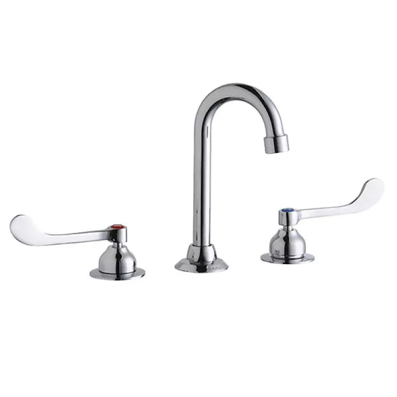 Chrome Deck Mount Kitchen Faucet