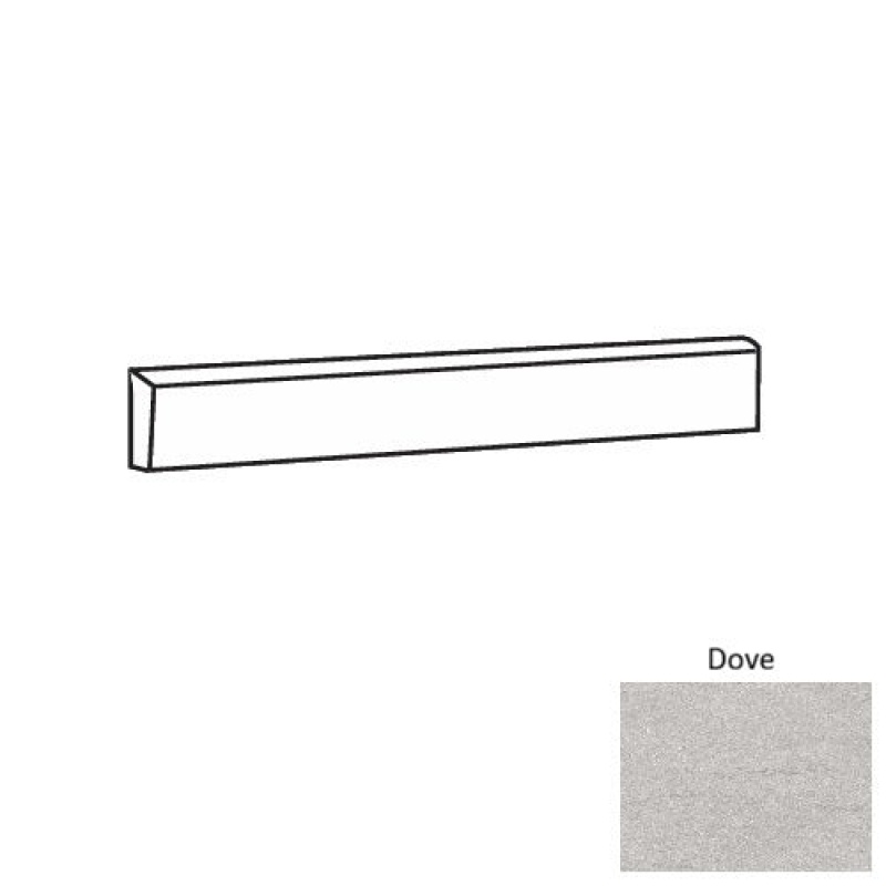 Volcex Dove Porcelain Bullnose Trim 3" x 12" Matte