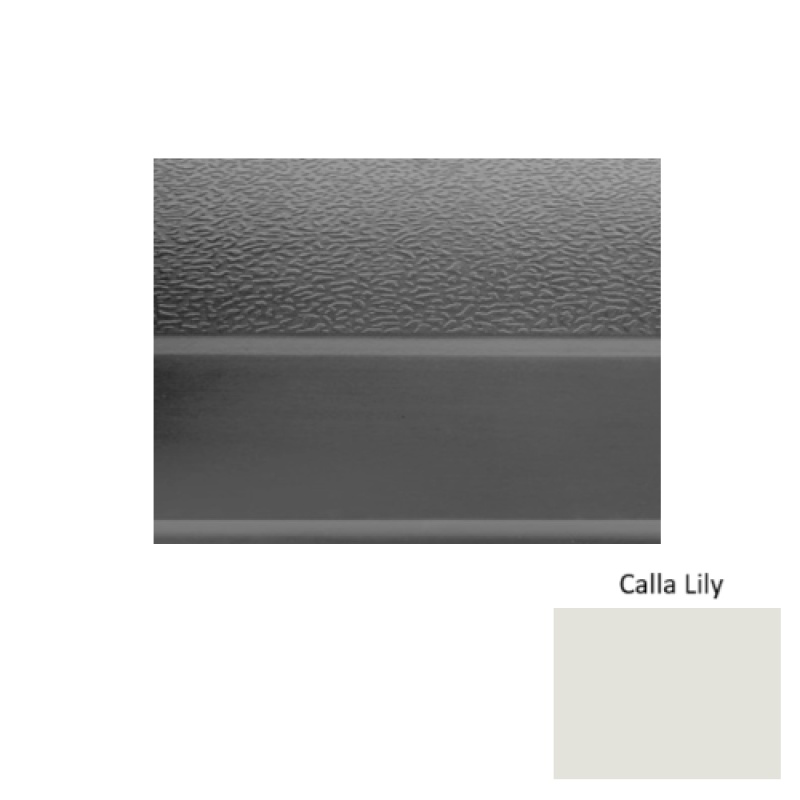 Solid 93 Calla Lily Textured Rubber (Sq) Stair Tread - Textured