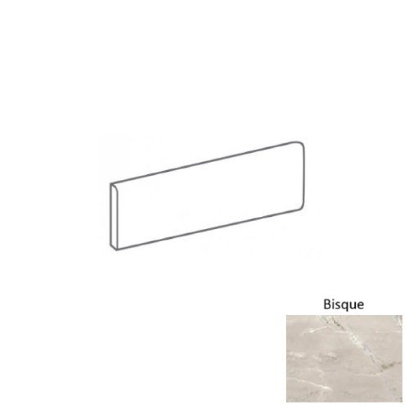 Venatura Bisque Porcelain Floor & Wall Trim – 3" x 12" Bullnose