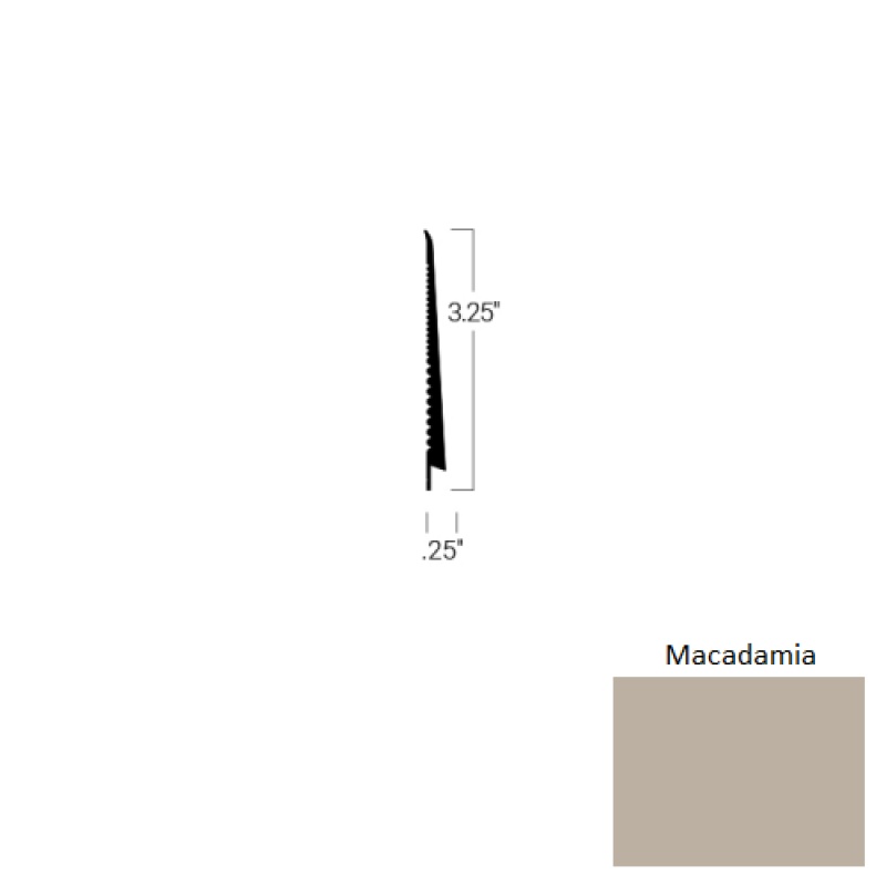 Johnsonite Macadamia Tightlock Carpet Rubber Base