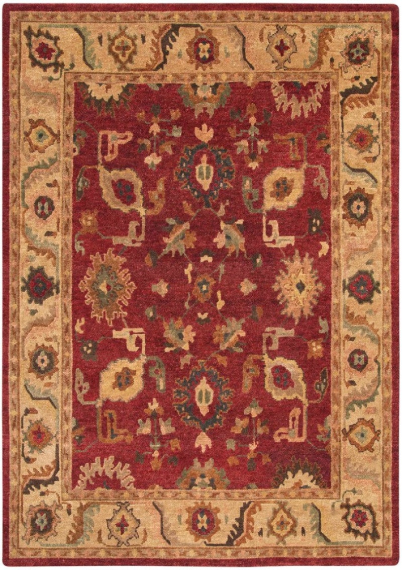 Tahoe Red Ta08 Wool Traditional Area Rug - 10 Ft X 14 Ft - Red
