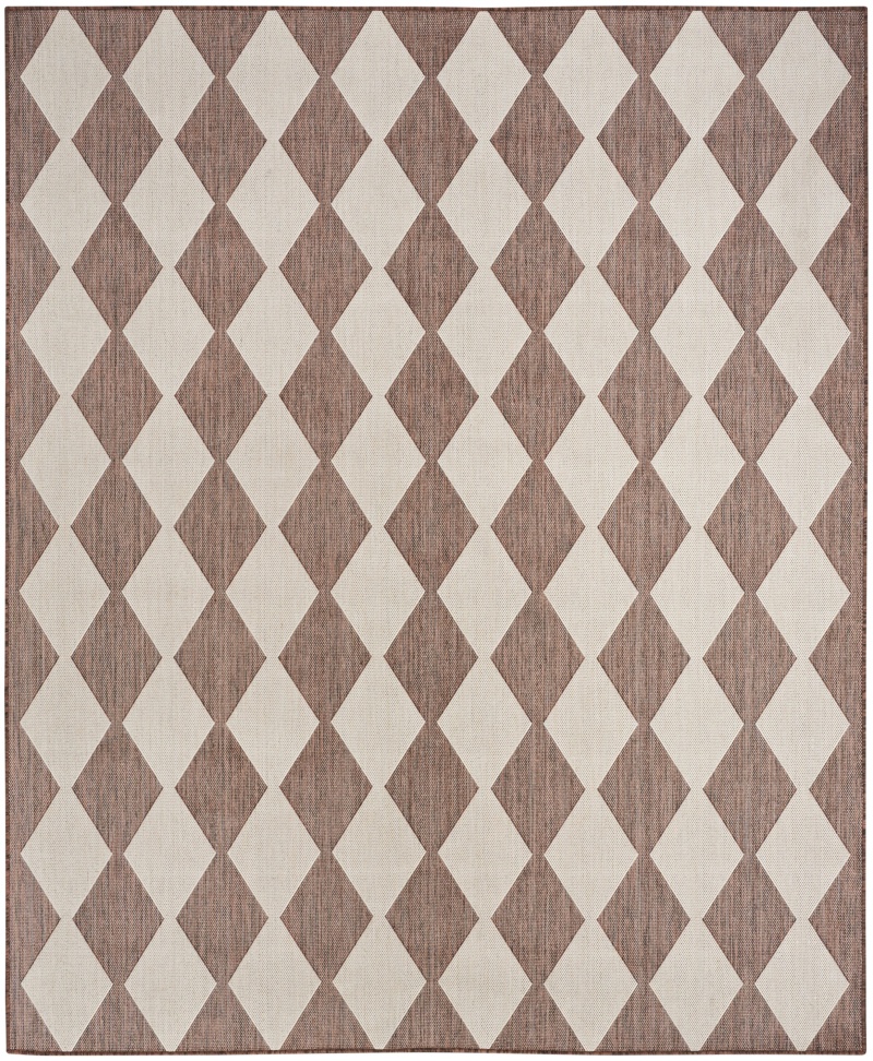 Positano Pos04 Natural Polypropylene Modern Area Rug - 7 Ft x 10 Ft