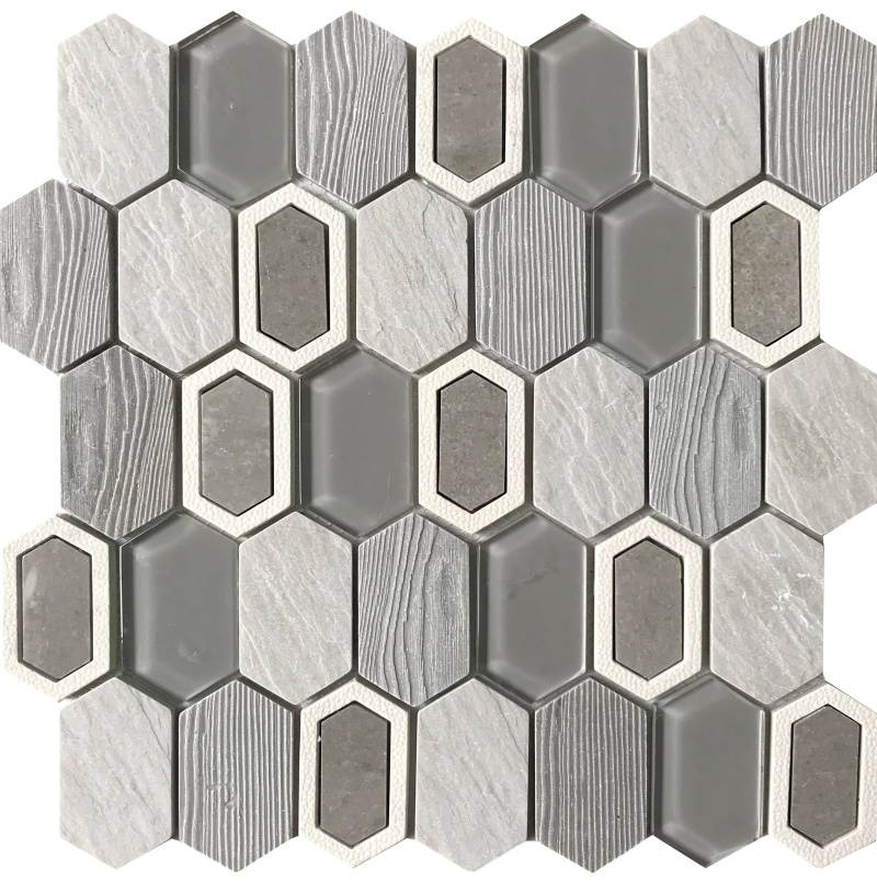 Literati Poe Resin Mosaic – Picket Fence – Mixed