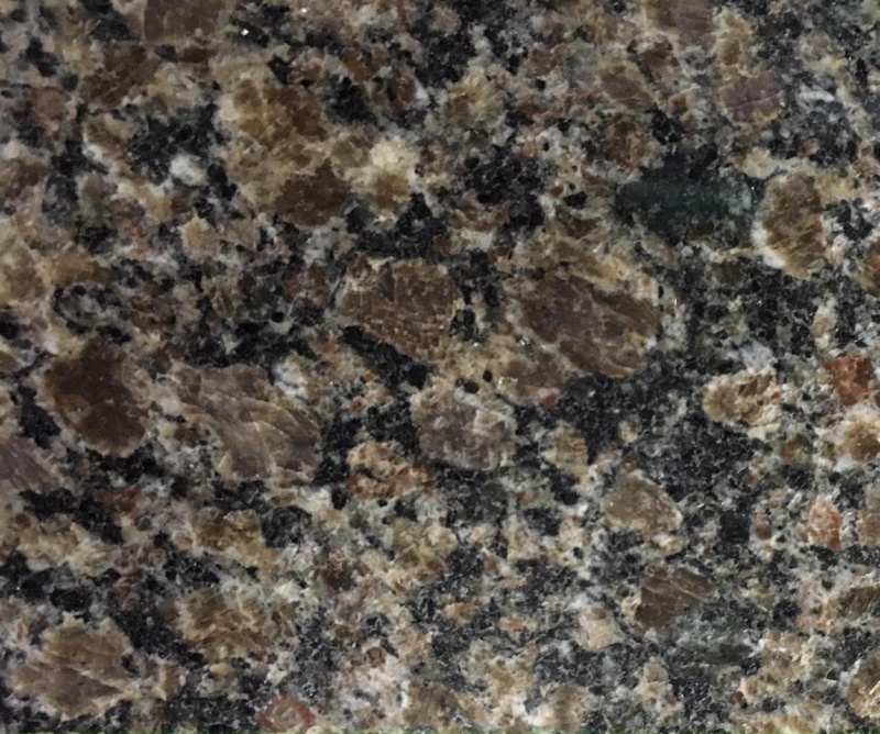Newton Brown Granite Tile - Polished - 12" X 12"