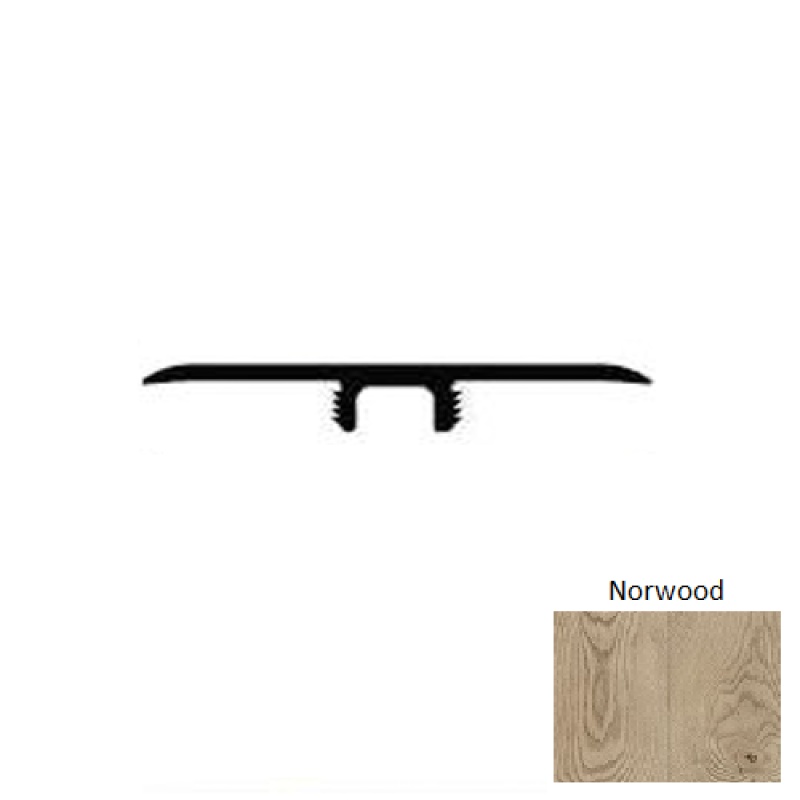 Lamdura Landmark Norwood Laminate Wood Moulding / Trim - 94" T Molding - Embossed