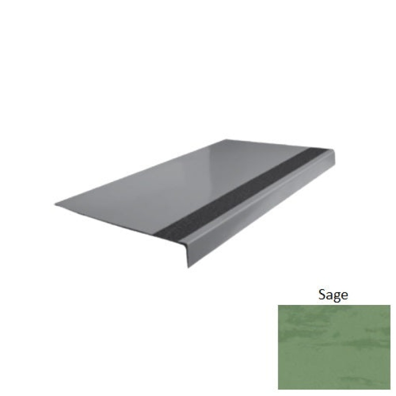 Evolving Styles Creative Elements Sage Type 170 Distinct Designs Rubber - 12 1/4" X 72" Stair Tread - Smooth